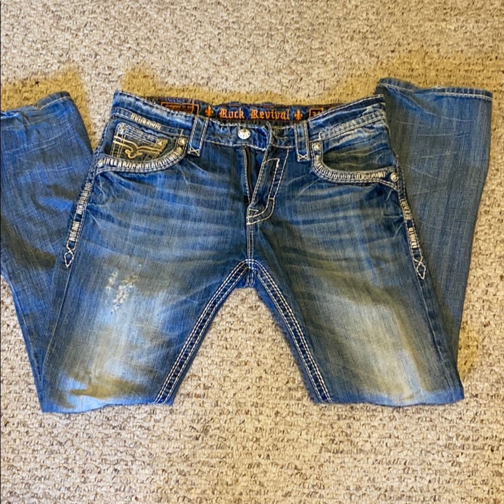 Men’s Rock Revival Jeans. Size 34